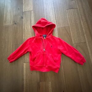 Polo by Ralph Lauren Kids Red Zip-Up Hoodie